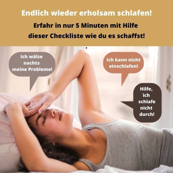 Checkliste Schlaf